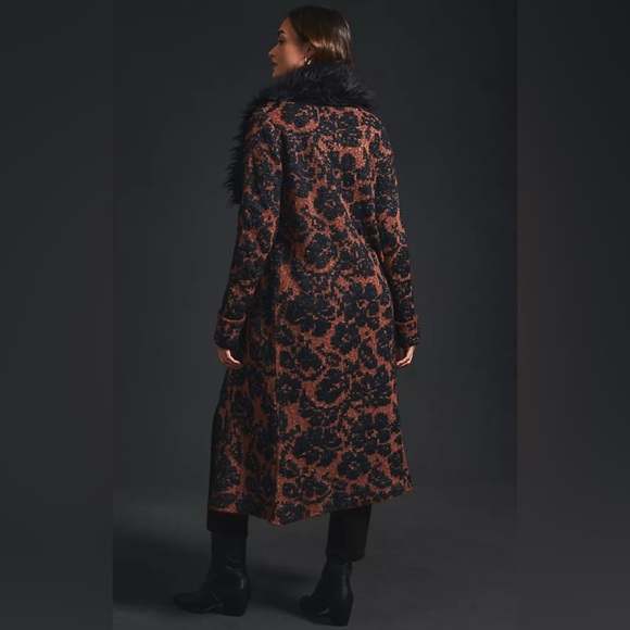 Anthropologie Black and Brown Teddy Jacket NWOT - Picture 4 of 9